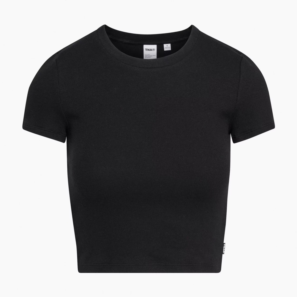 Aritzia Tna Ribbed Cropped T-Shirt